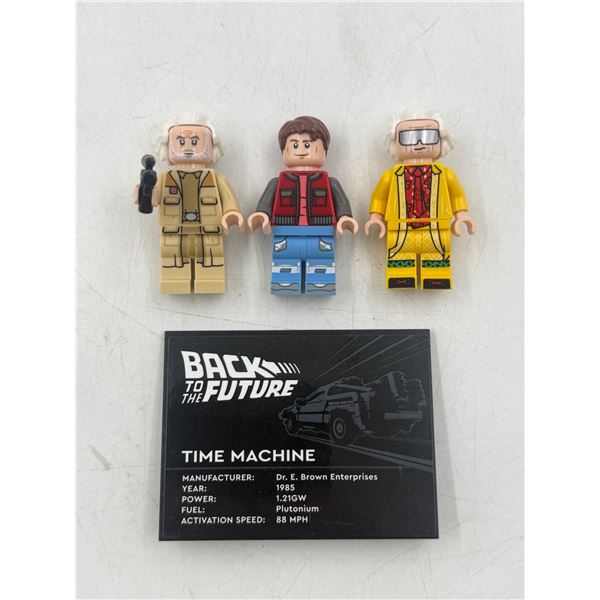 3 Lego Back to The Future Mini Figures