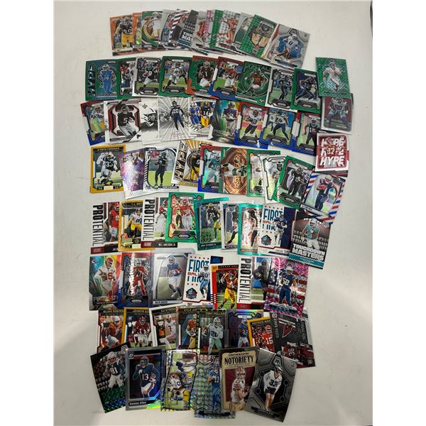 Lot of Assorted Football Cards w/ Mahomes, Jefferson, & More