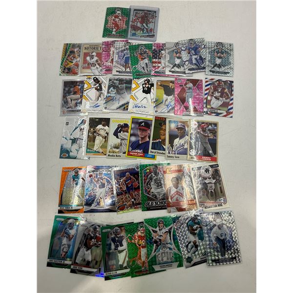 Lot of Assorted Football, Baseball, & Basketball Cards w/ Allen, Pippen, Betts, & More