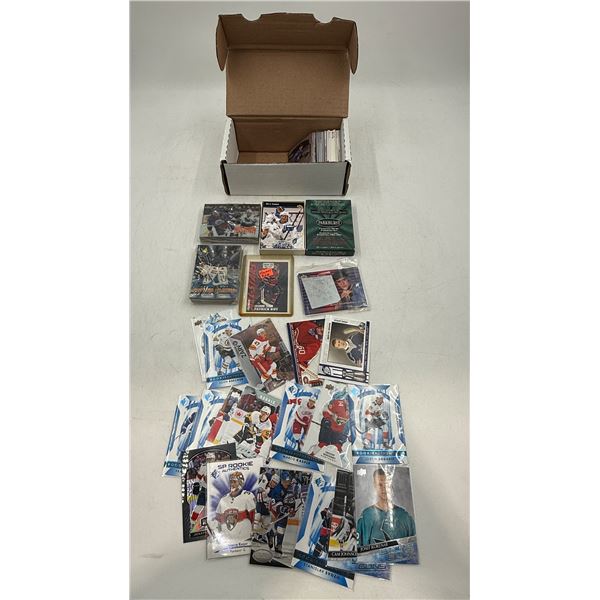 Box of Assorted Hockey Cards w/ Zary, Kasper, Sourdif, & More