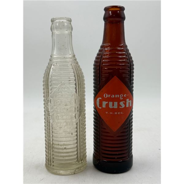 2 VTG Orange Crush Pop Bottles