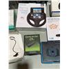 Image 5 : Variety Lot w/ Phone Screen Amplifier, Racing Wheel, Gaming Headset, & More