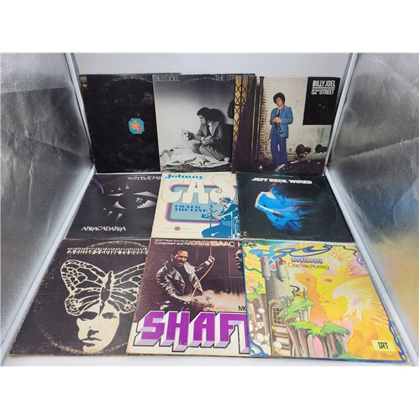 Lot of Vinyl Records w/ Billy Joel, Johnny Cash, & More