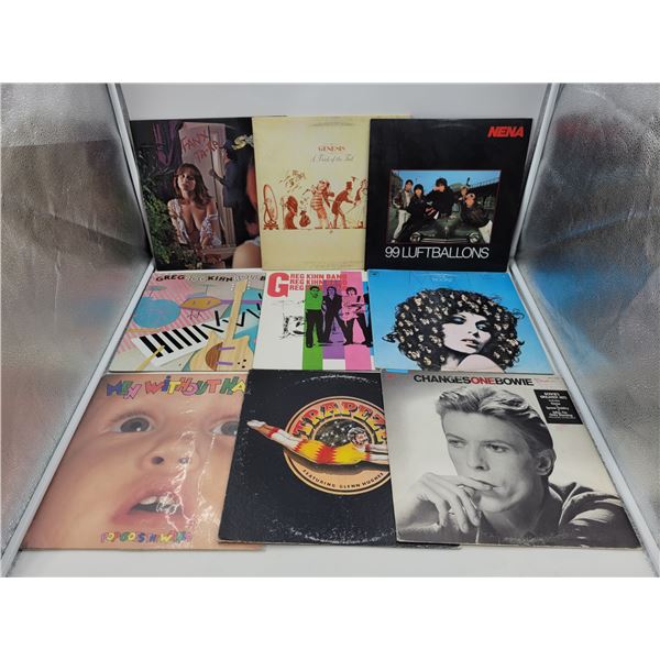 Lot of Vinyl Records w/ David Bowie, Mott The Hoople, & More