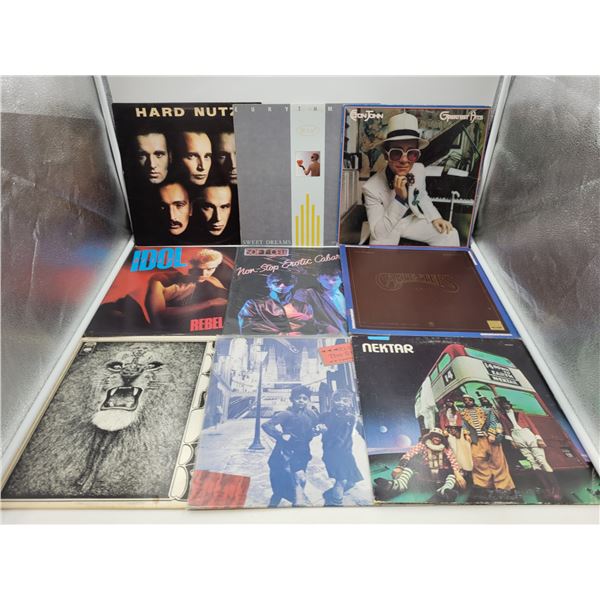 Lot of Vinyl Records w/ Billy Idol, Elton John, & More