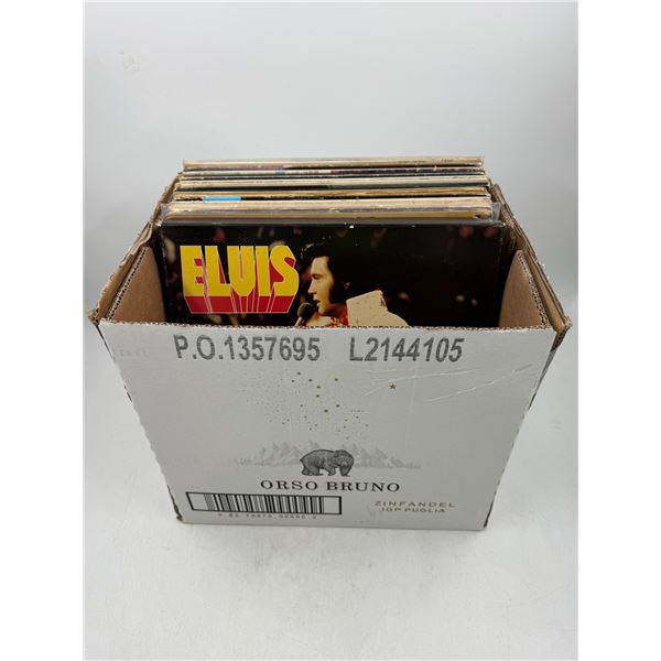Box of Assorted Vinyl Records