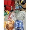 Image 8 : Variety Lot w/ Bottlecaps, Mini Disco Ball Ornaments, Lamp, Glassware, & More