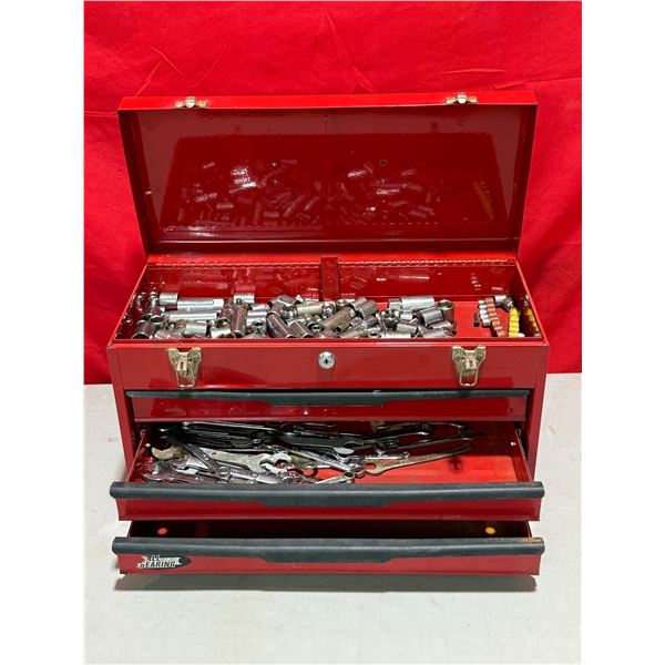 Metal Ball Bearing Toolbox w/ Assorted Tools