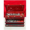 Image 1 : Metal Ball Bearing Toolbox w/ Assorted Tools