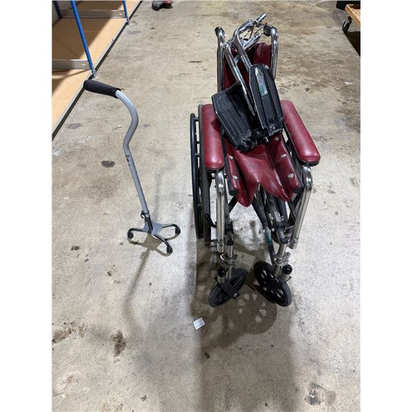 Mobility Aid Lot w/ Wheelchair & Cane