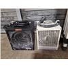 Image 2 : 2 Portable Electric Heaters & Canopy Frame