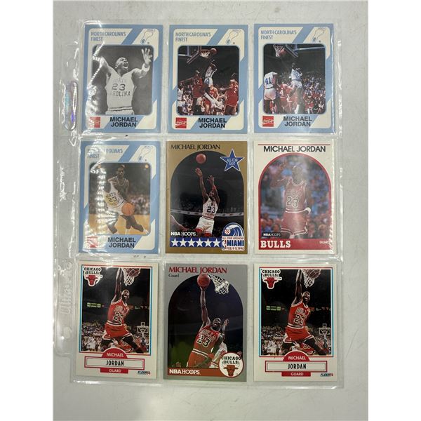 Sheet of VTG Basketball Cards
