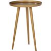 Image 2 : Amazon Rivet Mid-Century Modern Round Metal Side End Table, 15"W, Brass B07B7P51PW - New, Retail Pri