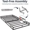 Image 4 : Amazon Basics Smart Box Spring Bed Base, 7-Inch Mattress Foundation - Twin Size, Tool-Free Easy Asse