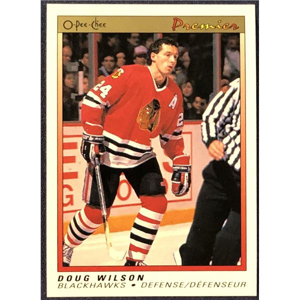1990-91 O-PEE-CHEE PREMIER DOUG WILSON (HOF)