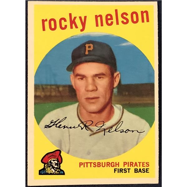 1959 TOPPS GRAY BACKS ROCKY NELSON
