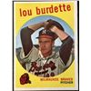 Image 1 : 1959 TOPPS WHITE BACK LOU BURDETTE