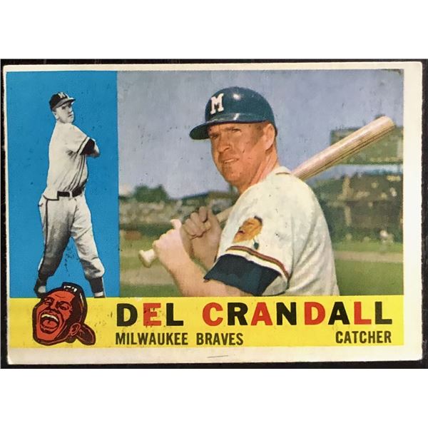 1960 TOPPS GRAY BACK DEL CRANDELL
