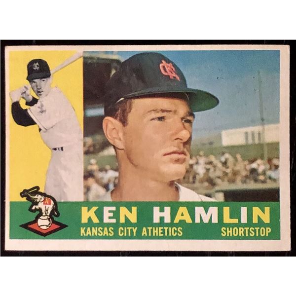 1960 TOPPS GRAY BACKS HIGH NUMBERS KEN HAMLIN