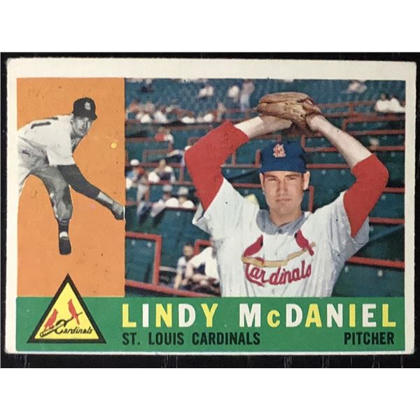 1960 TOPPS GRAY BACKS LINDY McDANIEL