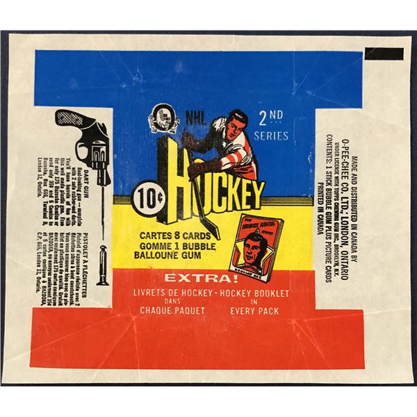1971-72 O-PEE-CHEE NHL HOCKEY 2nd SERIES WRAPPER