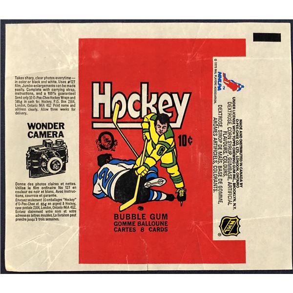 1975-76 O-PEE-CHEE NHL HOCKEY WRAPPER