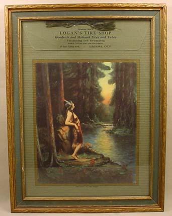 EARLY NATIVE AMERICAN INDIAN MAIDEN ADVERTISING PR