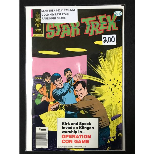 STAR TREK #61 (1979) NM GOLD KEY LAST ISSUE RARE HIGH GRADE - GOLD KEY COMICS