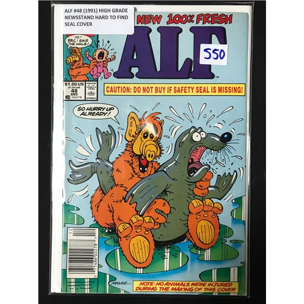 ALF #48 (1991) HIGH GRADE NEWSSTAND EDITION SEAL COVER