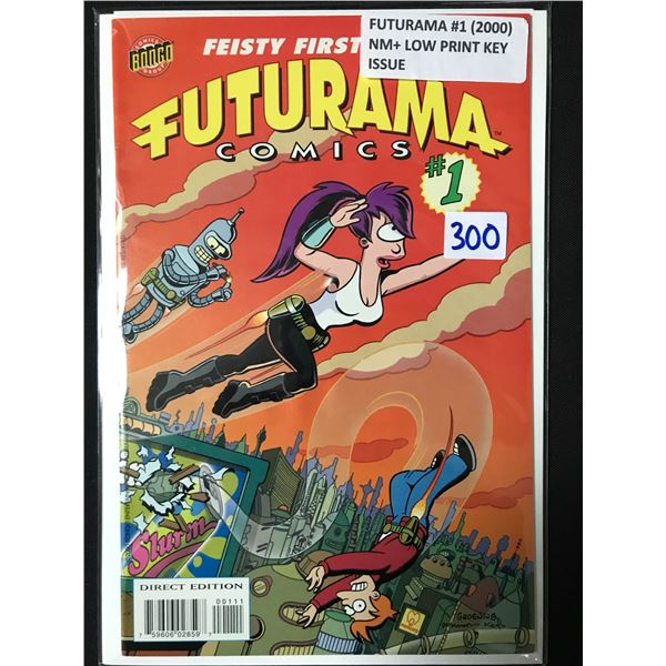 FUTURAMA #1 (2000) NM+ LOW PRINT KEY ISSUE - BONGO COMICS