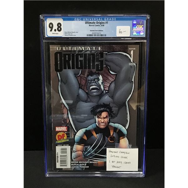 ULTIMATE ORIGINS #1 BY MARVEL COMICS LIMITED COVER 1 OF 2,499 VARIANT - CGC GRADE 9.8