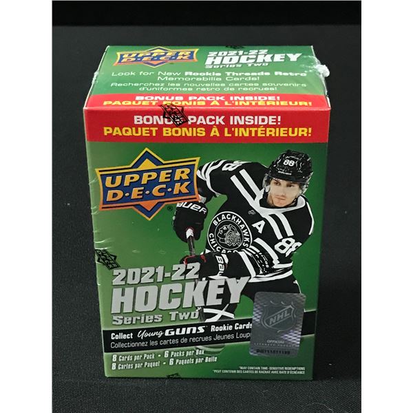 2021-22 UPPER DECK HOCKEY SERIES TWO SEALED TRADING CARDS BOX