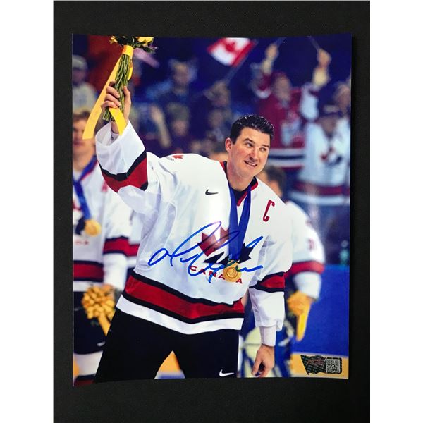 MARIO LEMIEUX SIGNED 2002 TEAM CANADA 8X10 - ACE COA