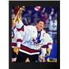 Image 1 : MARIO LEMIEUX SIGNED 2002 TEAM CANADA 8X10 - ACE COA