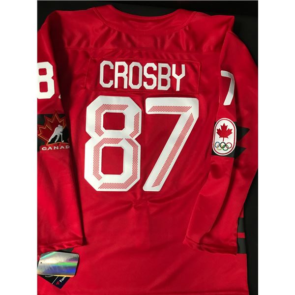 SIDNEY CROSBY 2026 TEAM CANADA CUSTOM  OLYMPIC HOCKEY JERSEY
