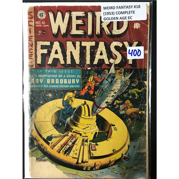 WEIRD FANTASY #18 (1953) COMPLETE GOLDEN AGE - AN ENTERTAINING COMIC