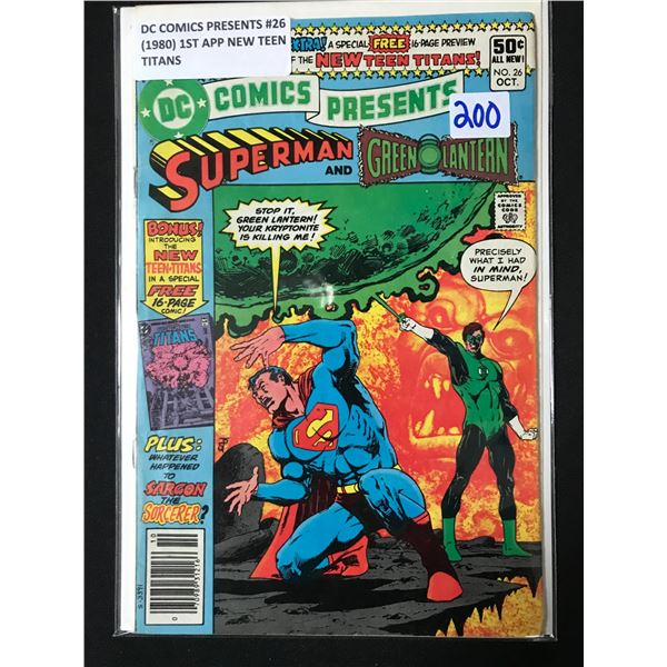 DC COMICS PRESENTS #26 (1980) 1ST APP NEW TEEN TITANS - DC COMICS