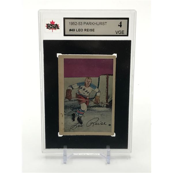 1952-53 PARKHURST LEO REISE - KSA GRADE 4