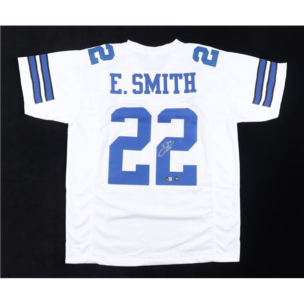EMMITT SMITH SIGNED FOOTBALL JERSEY - BECKETT COA