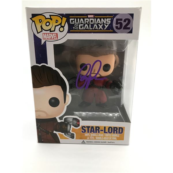 CHRIS PRATT SIGNED STAR LORD FUNKO POP - KB COA