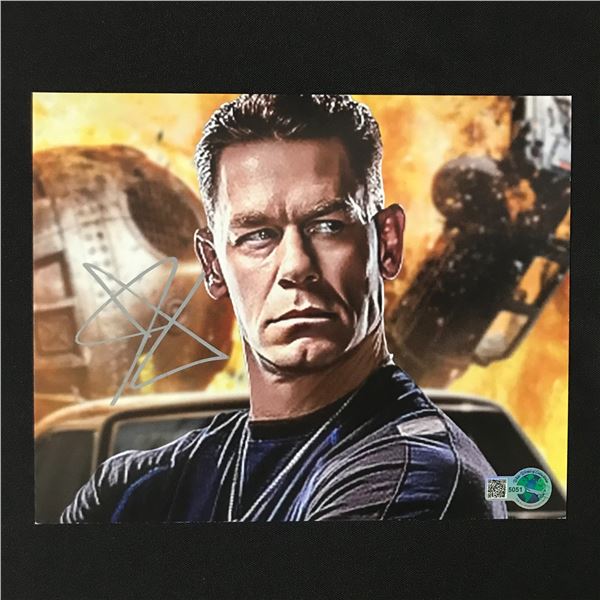 JOHN CENA SIGNED 8X10 - WWOC COA