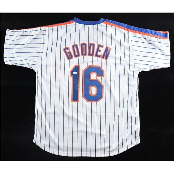 DWIGHT GOODEN SIGNED New York METS BASEBALL JERSEY - JSA COA