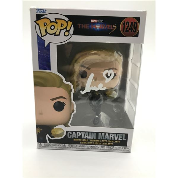 BRIE LARSON SIGNED CAPTAIN MARVEL FUNKO POP - KB COA