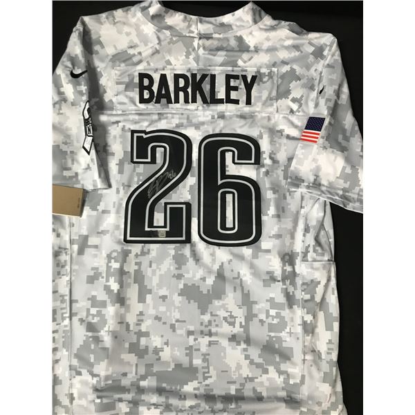 SAQUON BARKLEY SIGNED PHILADELPHIA EAGLES CUSTOM JERSEY - ACE COA