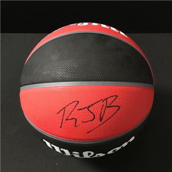 RJ BARRETT SIGNED TORONTO RAPTORS BASKETBALL (ACE COA)