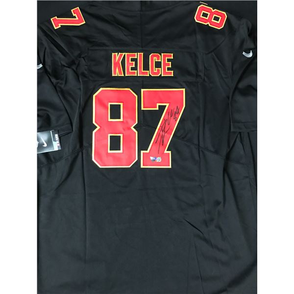 TRAVIS KELCE SIGNED Kansas City CHIEFS CUSTOM  JERSEY - ACE COA