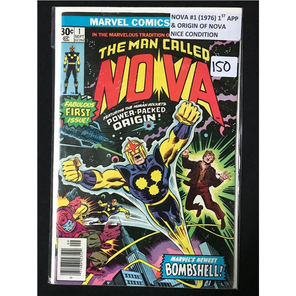 NOVA #1 (1976) 1ST APP & ORIGIN OF NOVA - MARVEL COMICS