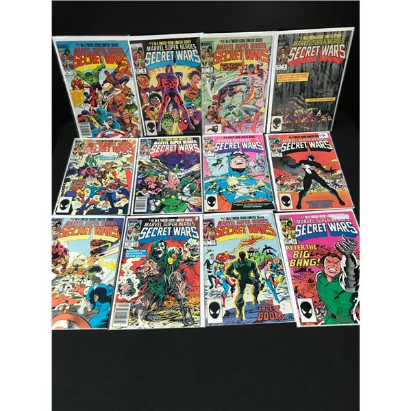 LOT OF 12 MARVEL SUPER HEROES SECRET WARS #1-12 - MARVEL COMICS