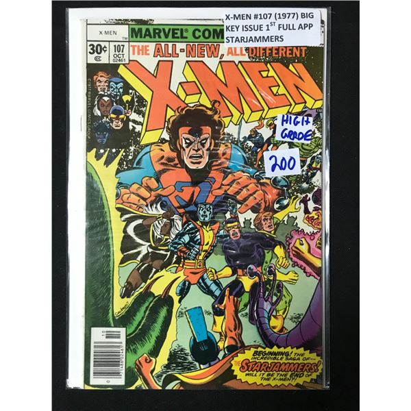 X-MEN #107 (1977) FIRST FULL APP STARJAMMERS - MARVEL COMICS