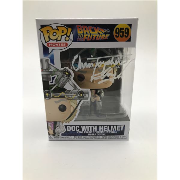 CHRISTOPHER LLOYD SIGNED DOC BROWN BACK TO THE FUTURE FUNKO POP - WWOC COA